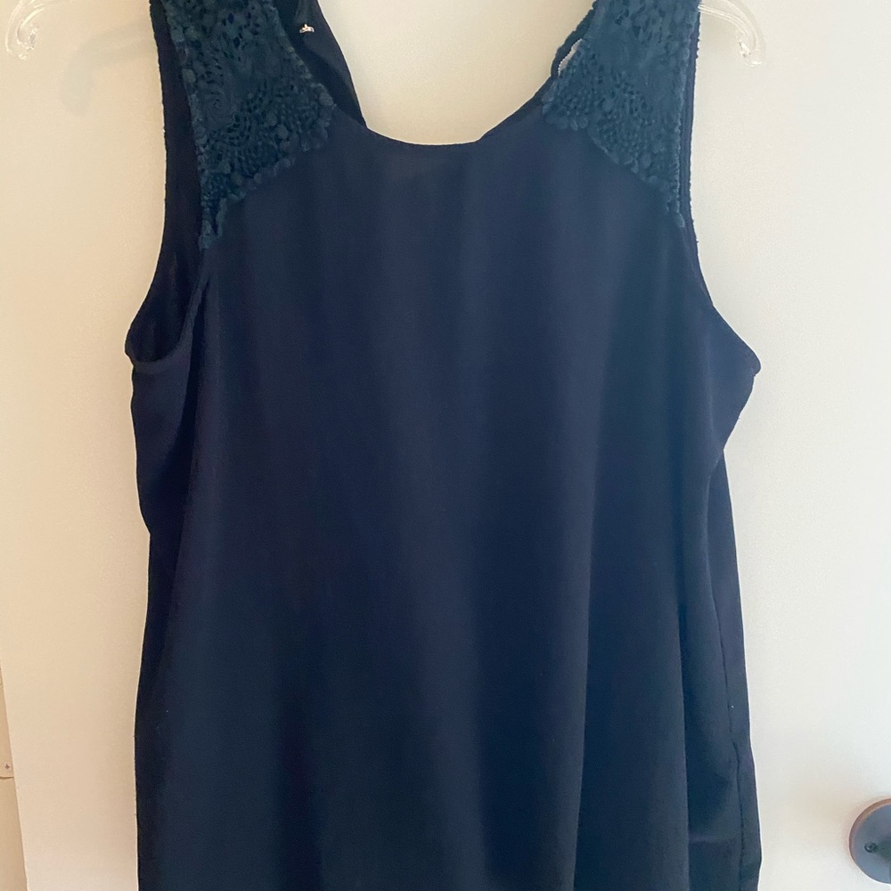 Sleeveless Black Blouse